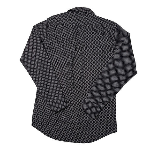 NWT Scotch & Soda Amsterdam Dress Shirt Sz 15 32/33 Geometric Brown/Pink $180 - Picture 2 of 11